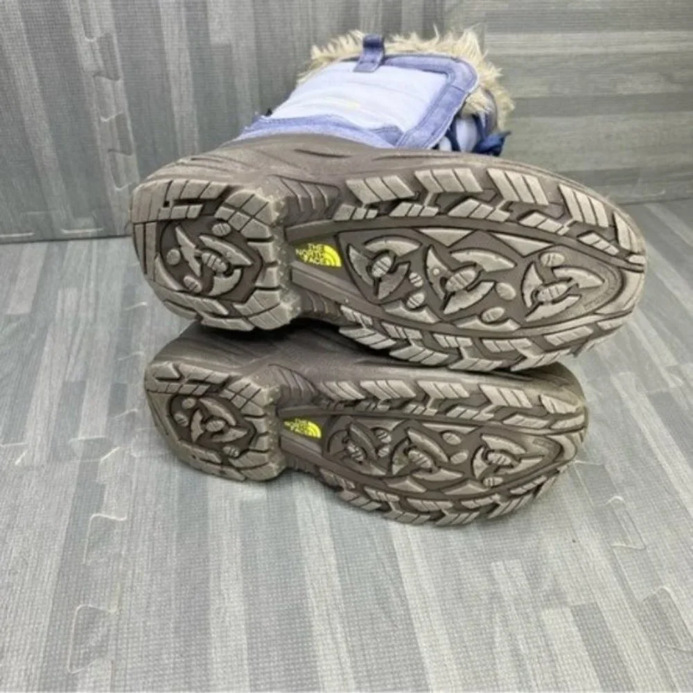 The North Face Alpenglow Snow Boots Blue Gray Girls Size 5